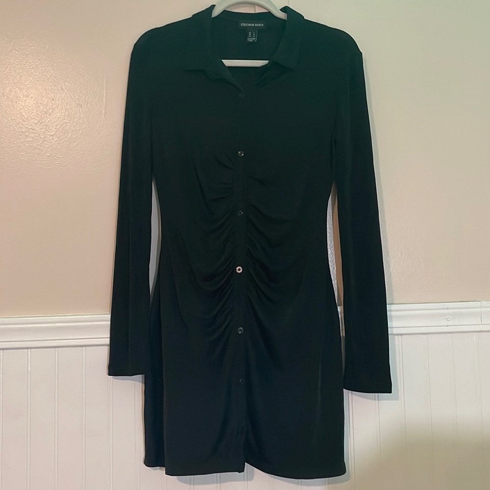 Black Long-Sleeve Dress